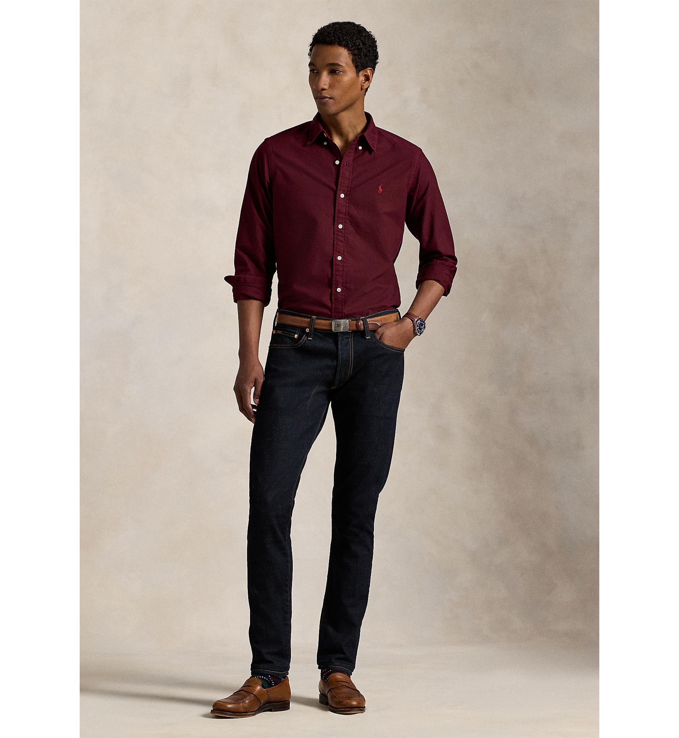 Classic Fit Garment-Dyed Oxford Shirt