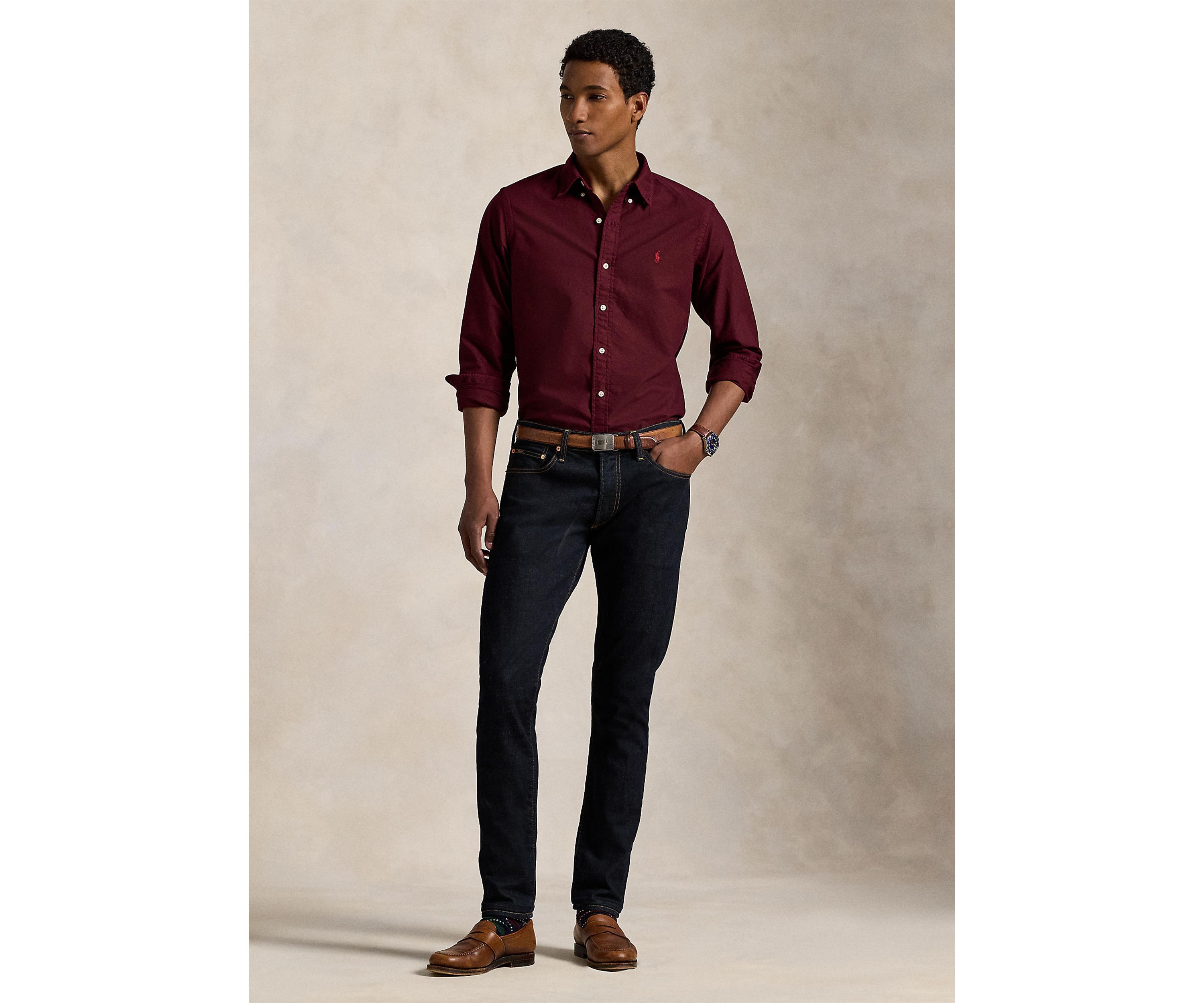 Classic Fit Garment-Dyed Oxford Shirt