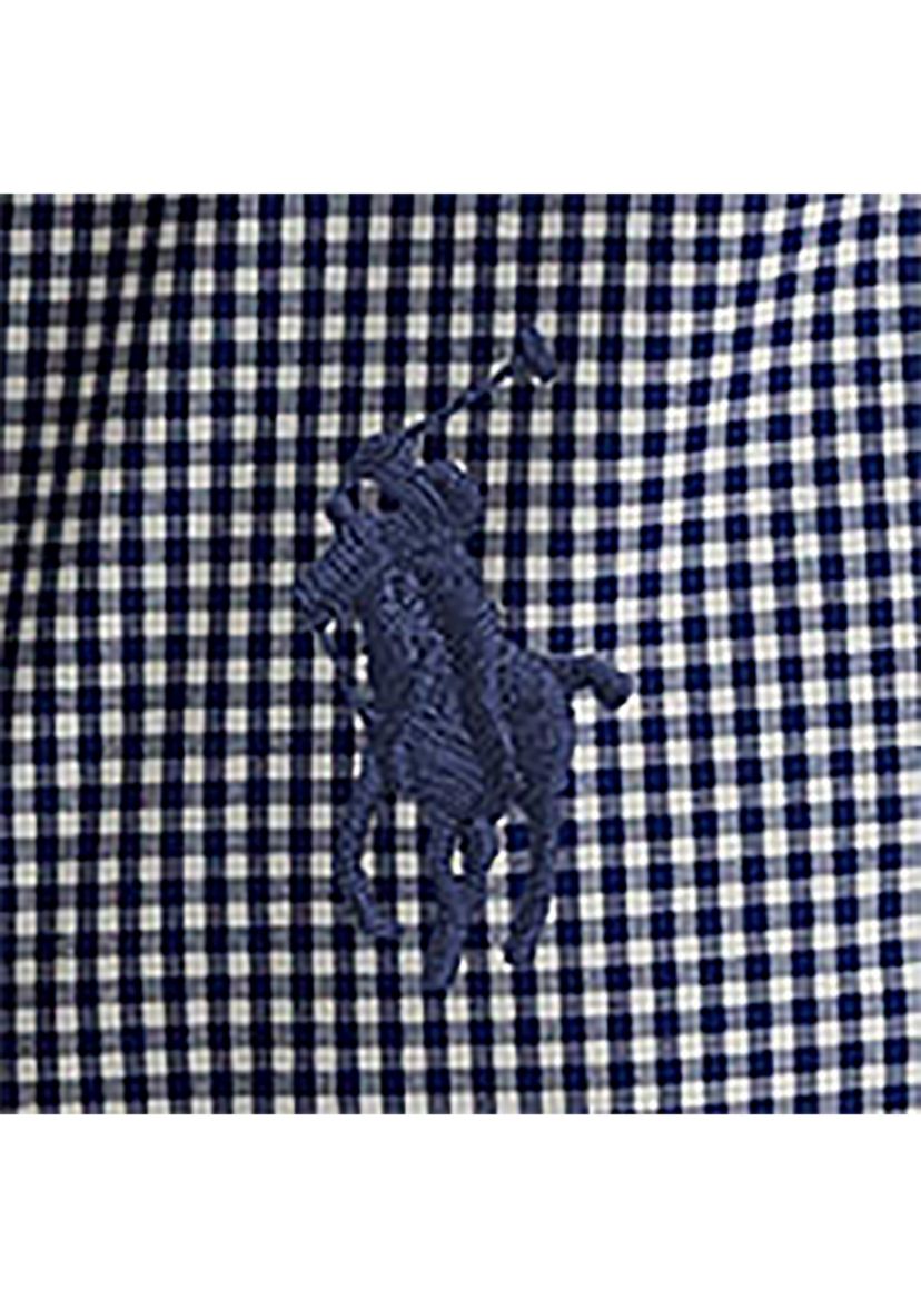 Classic Fit Gingham Stretch Poplin Shirt