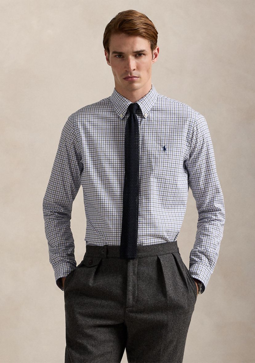 Classic Fit Plaid Twill Shirt