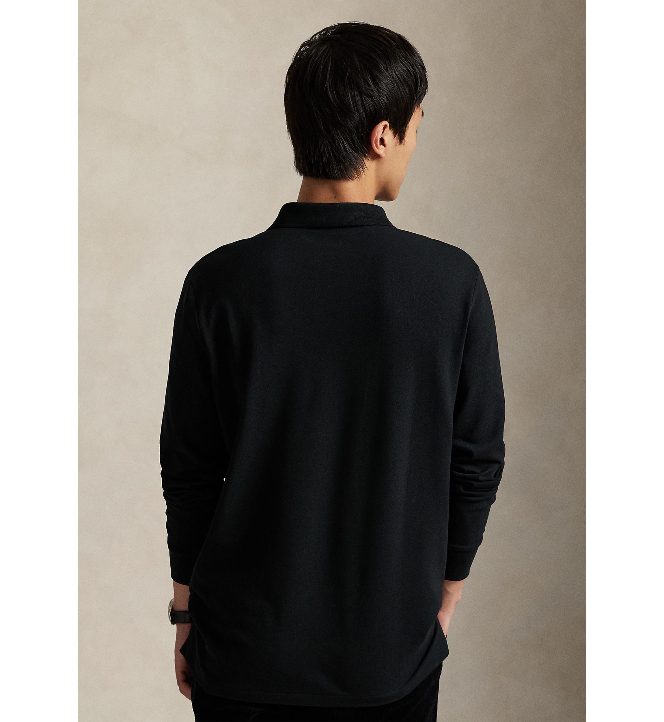 Classic Fit Stretch Mesh Polo Shirt