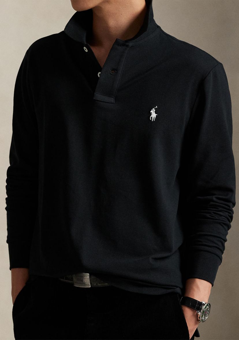 Classic Fit Stretch Mesh Polo Shirt