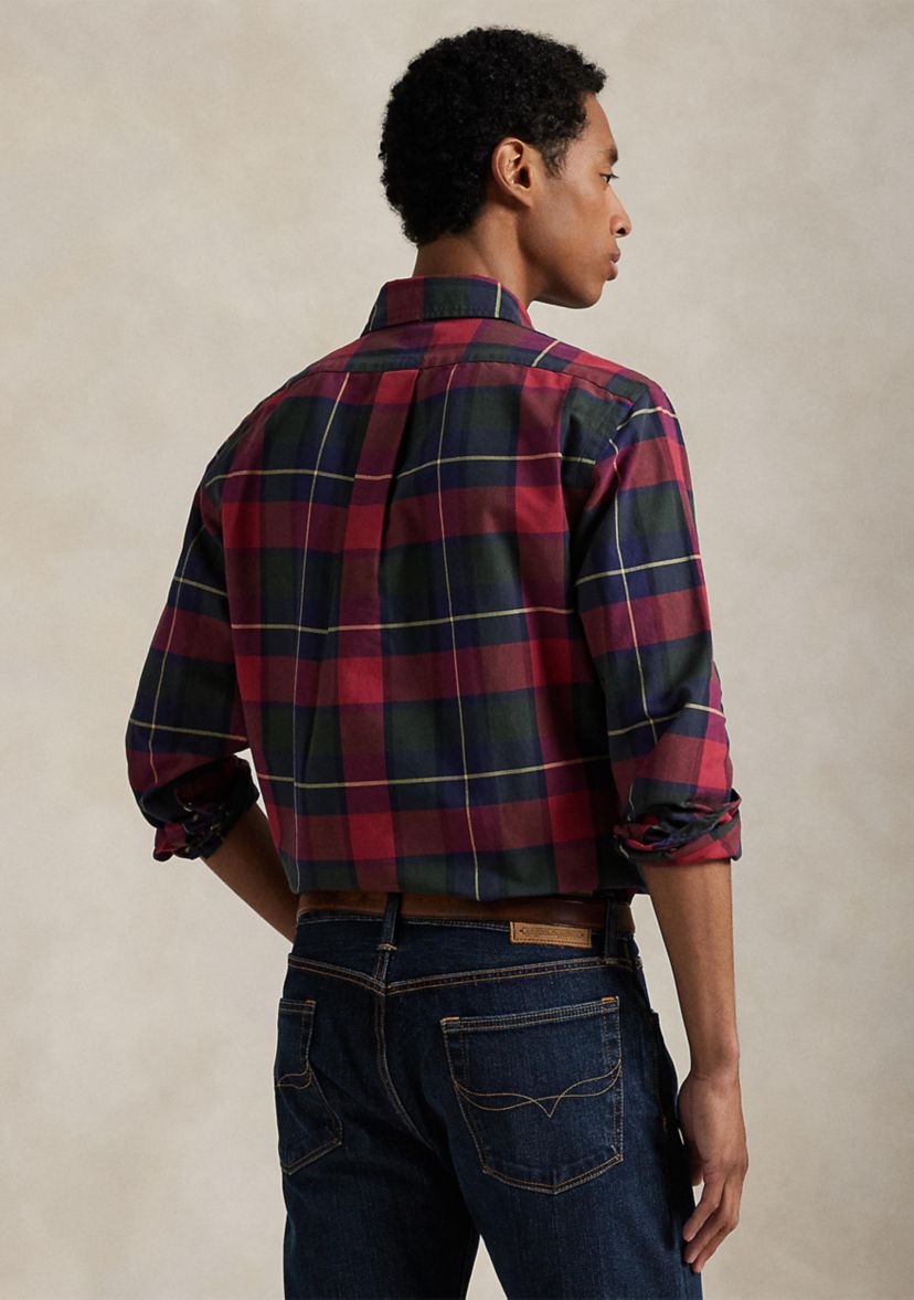 Classic Fit Plaid Oxford Shirt