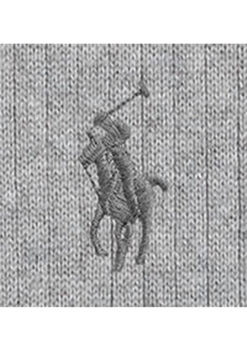 Rib-Knit Cotton Polo-Collar Sweater
