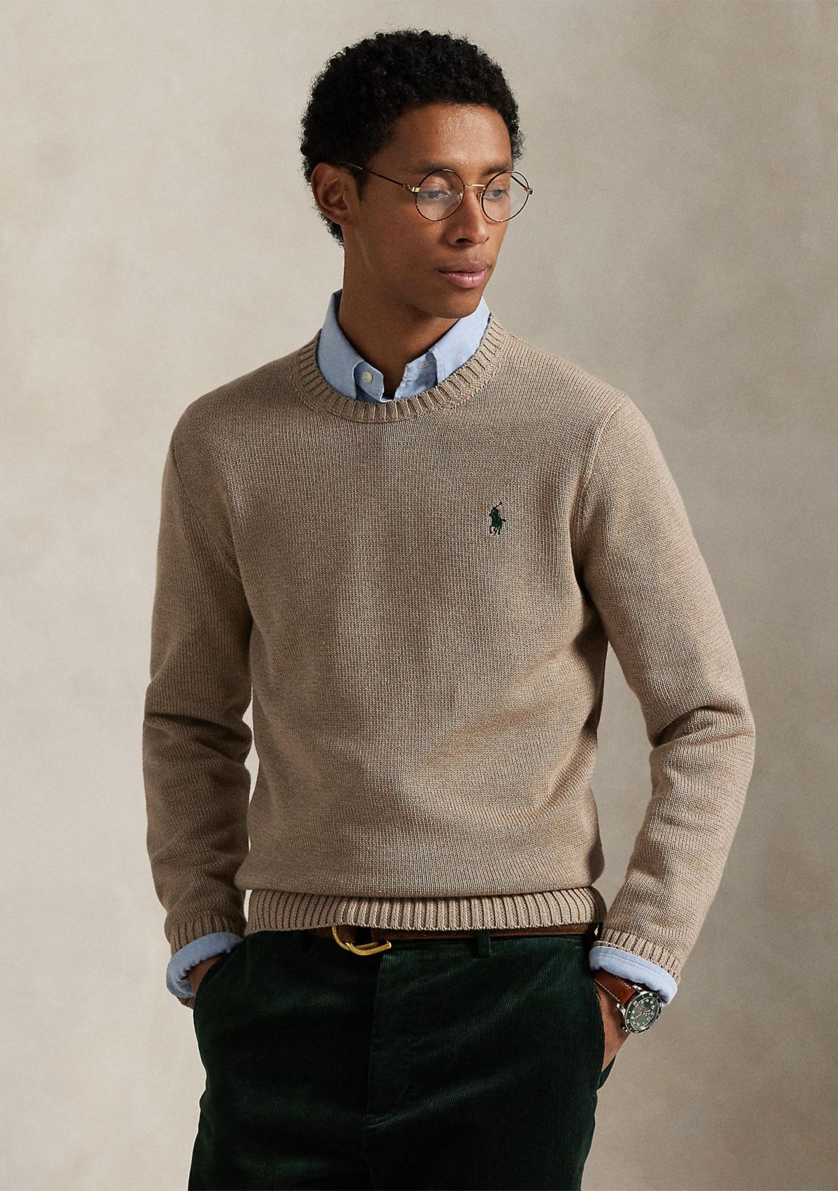 Cotton Crewneck Sweater