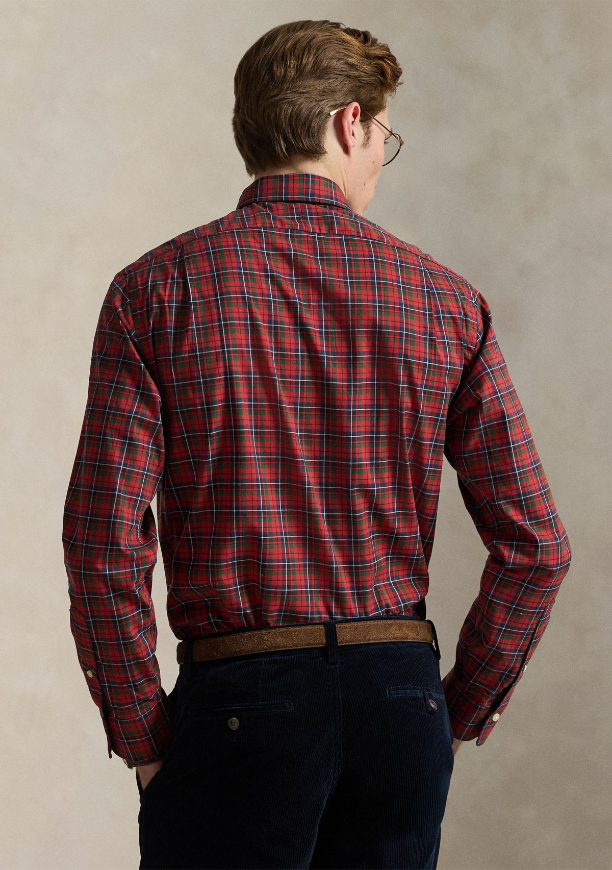 Classic Fit Plaid Twill Shirt