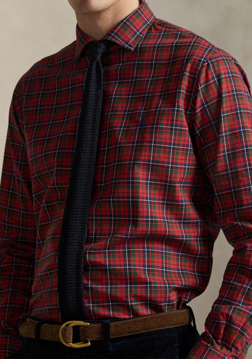 Classic Fit Plaid Twill Shirt