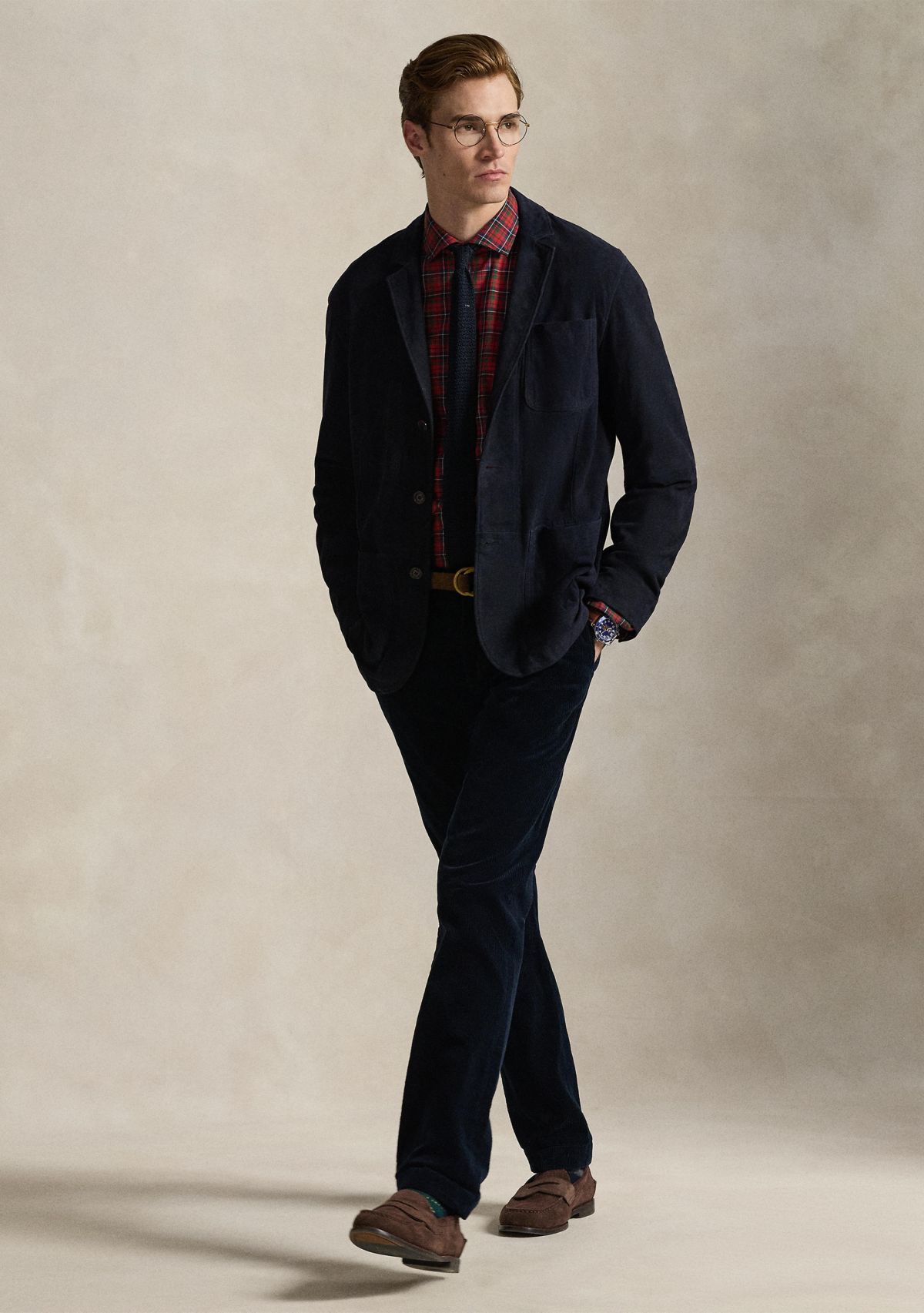 Classic Fit Plaid Twill Shirt