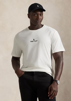 Polo Ralph Lauren Men's Big & Tall Logo Jersey T-Shirt, White, 2X Big
