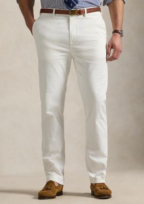 Polo Ralph Lauren Men's Big & Tall Bedford Classic Fit Washed Chino Pant, White