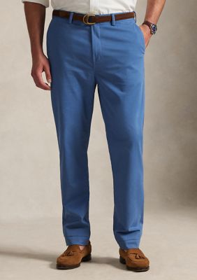 Polo Ralph Lauren Men's Big & Tall Bedford Classic Fit Washed Chino Pant, Blue, 44 x 32
