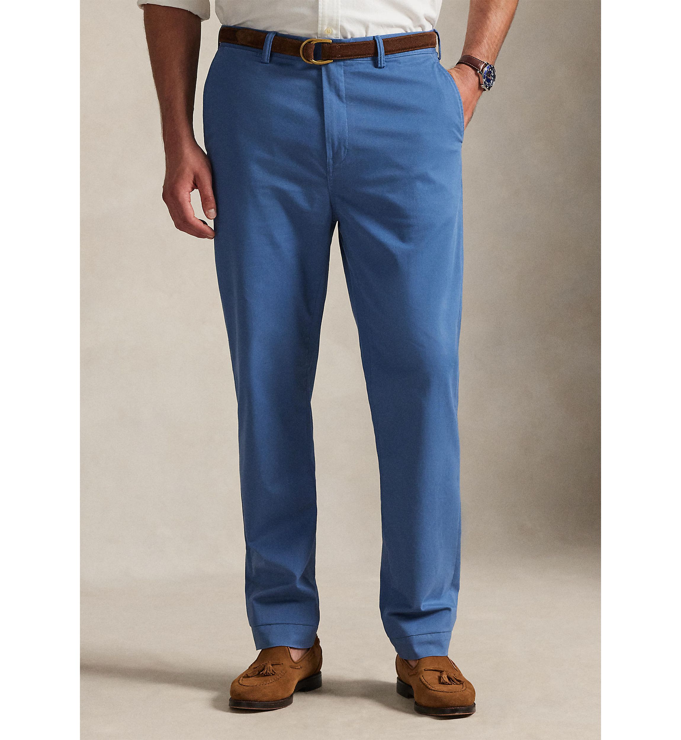 slim fit dress slacks Blue Dress Pants – Yarn-Dyed Cotton, Non-Iron, Wrinkle-Resistant Contemporary / 30