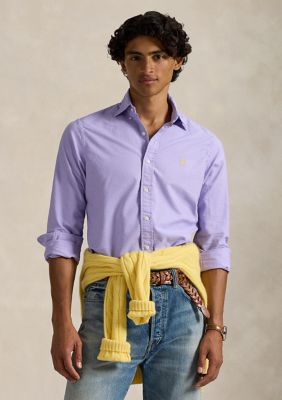 Polo Ralph Lauren Classic Fit Garment-Dyed Oxford Shirt, Purple, 2XL