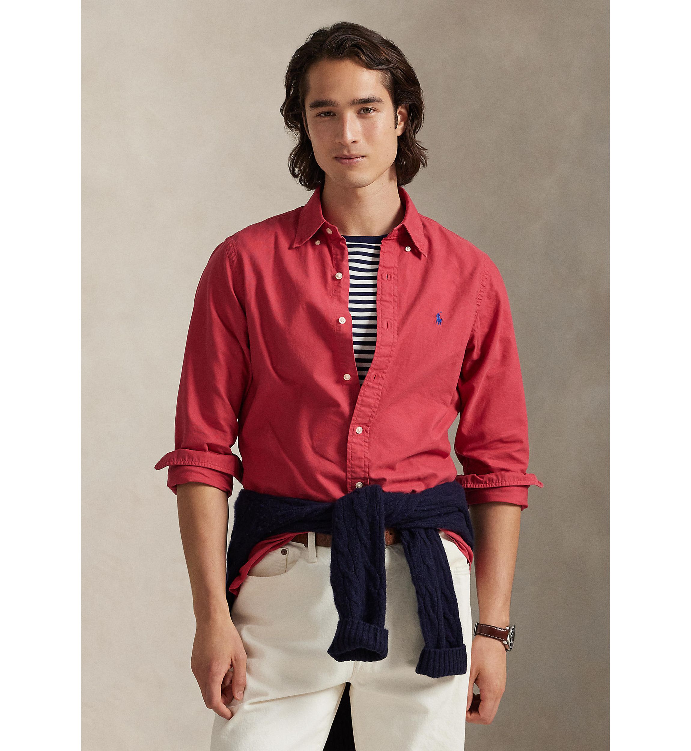 ralph lauren casual dress shirts Men's & Button-Downs Cut fuller through the chest Polo Ralph Lauren Casual Button