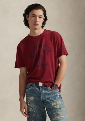 Polo Ralph Lauren Men's Classic Fit Logo Jersey T-Shirt, Red, 2XL