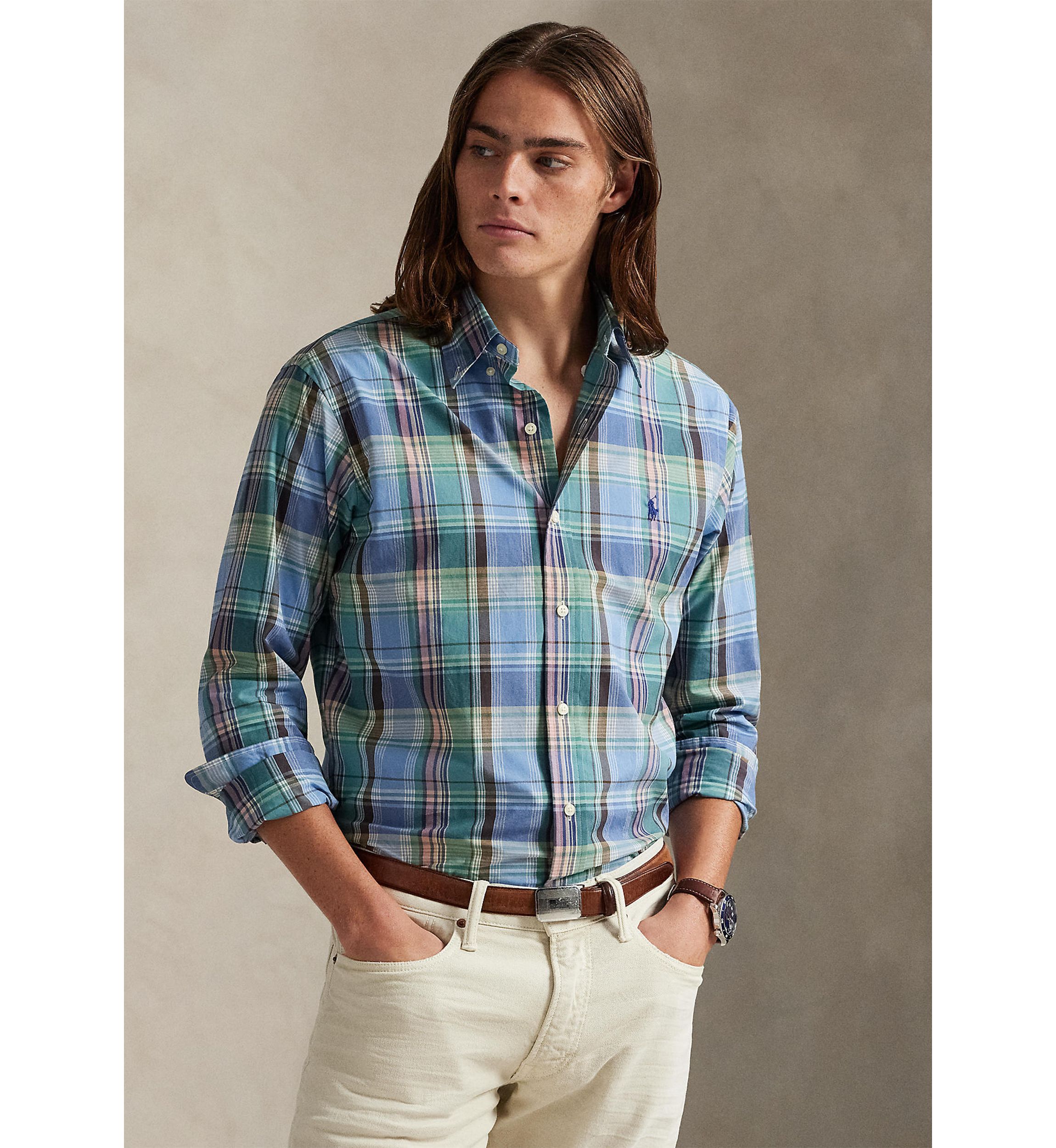 Polo Ralph Lauren Classic Fit Plaid Poplin Shirt | Belk