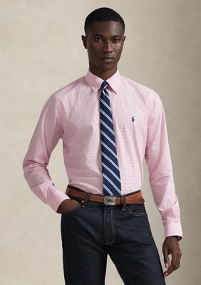 Polo Ralph Lauren Men's Classic Fit Gingham Stretch Poplin Shirt, XL
