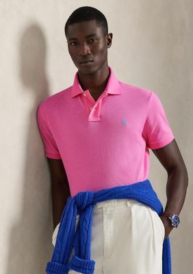 Polo Ralph Lauren Men's The Iconic Mesh Polo Shirt, Pink, Medium