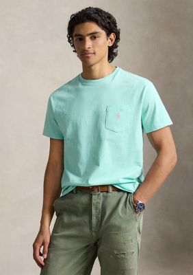 Polo Ralph Lauren Men's Classic Fit Jersey Pocket T-Shirt, Blue, Medium