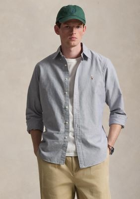 Polo Ralph Lauren Men's The Iconic Oxford Shirt, Navy Blue, Medium