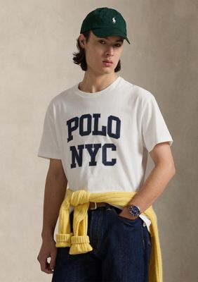 Polo Ralph Lauren Men's Classic Fit Jersey Graphic T-Shirt, White, Small