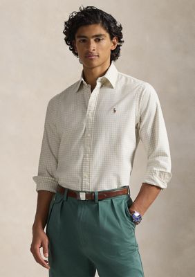 Polo Ralph Lauren Men's Classic Fit Gingham Oxford Shirt, 2XL