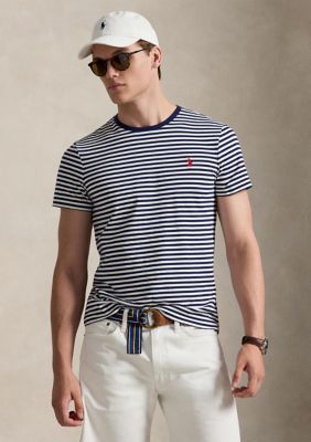 Polo Ralph Lauren Men's Classic Fit Striped Jersey T-Shirt, Navy Blue, 2XL
