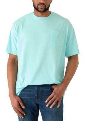 Polo Ralph Lauren Men's Big & Tall Jersey Pocket T-Shirt, Blue, 3XLT