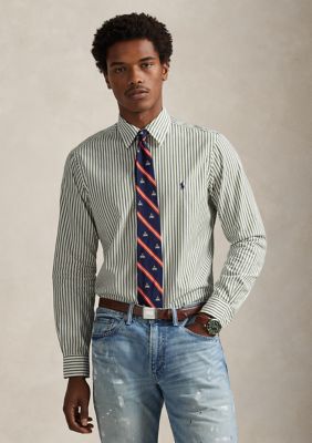 Polo Ralph Lauren Men's Classic Fit Striped Broadcloth Shirt, XL