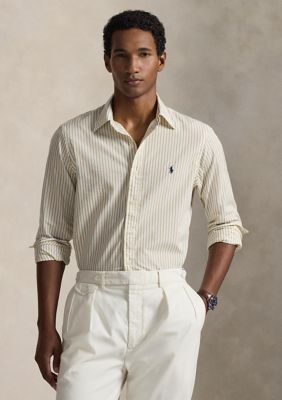 Polo Ralph Lauren Men's Classic Fit Striped Broadcloth Shirt, 2XL