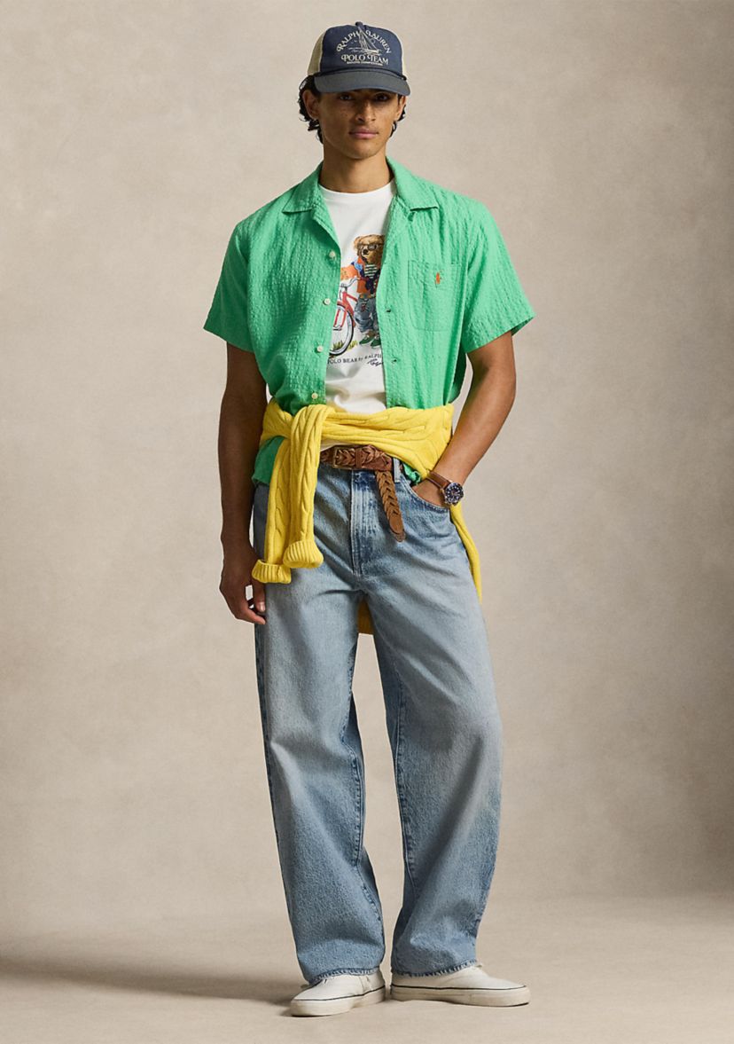Polo Ralph Lauren Classic Fit Polo Bear Camp Shirt | Belk