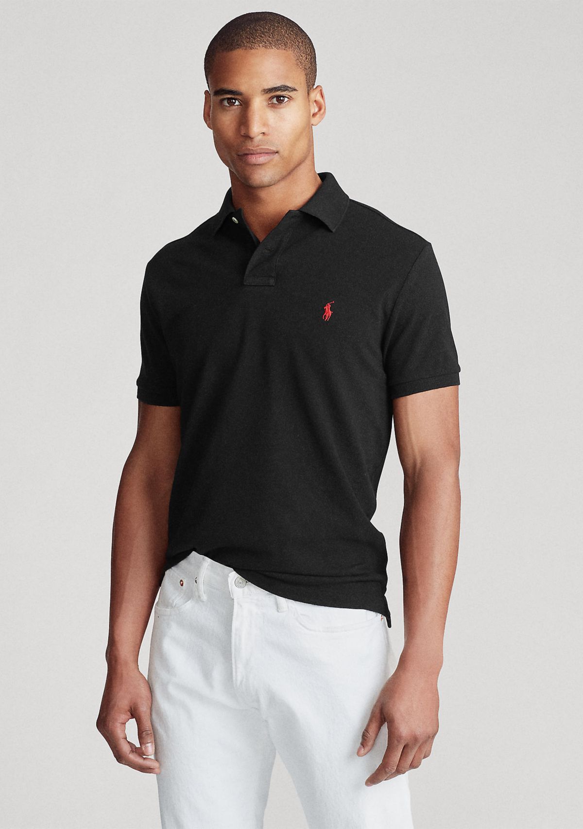 Custom Slim Fit Mesh Polo