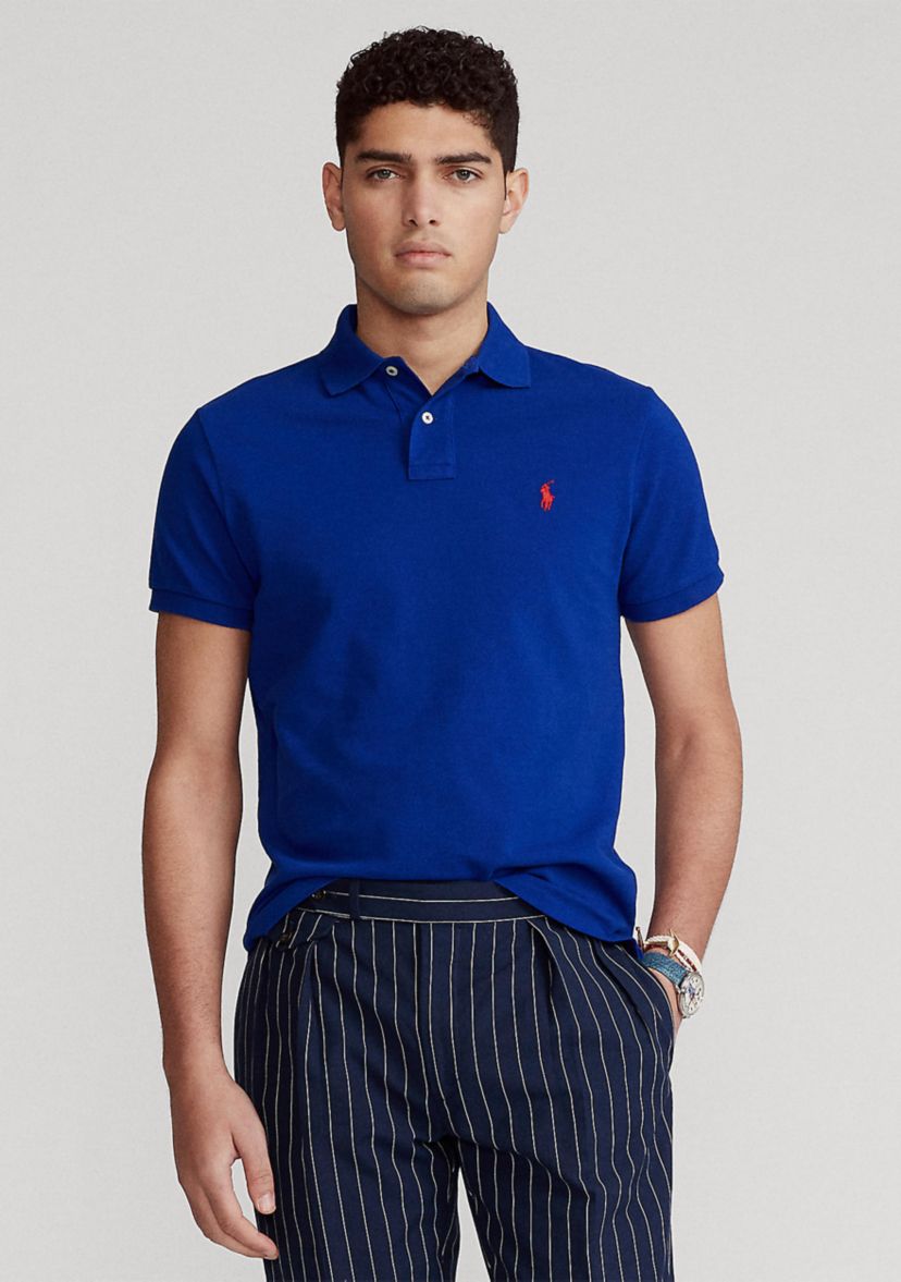 Custom Slim Fit Mesh Polo