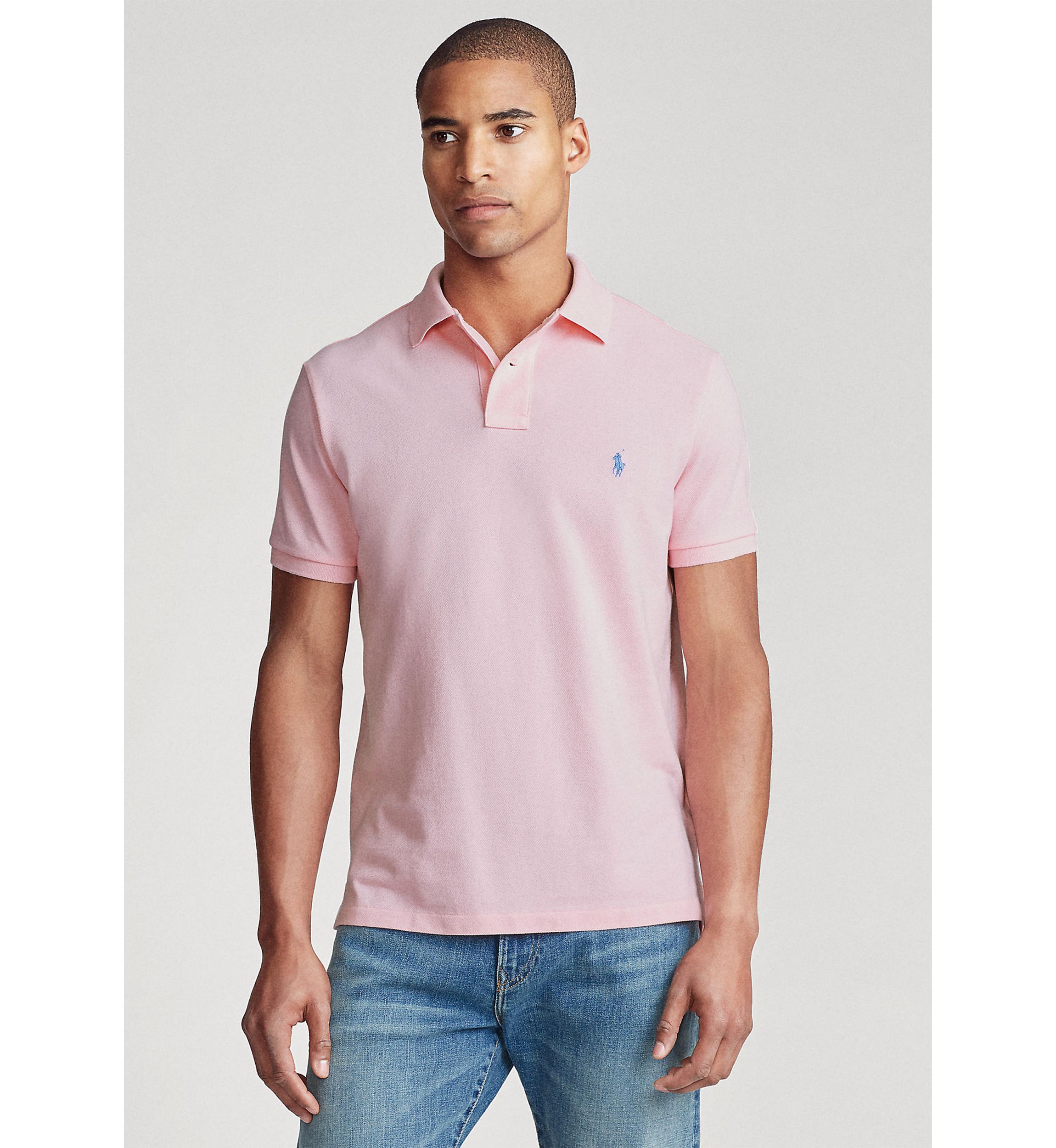 Custom Slim Fit Mesh Polo