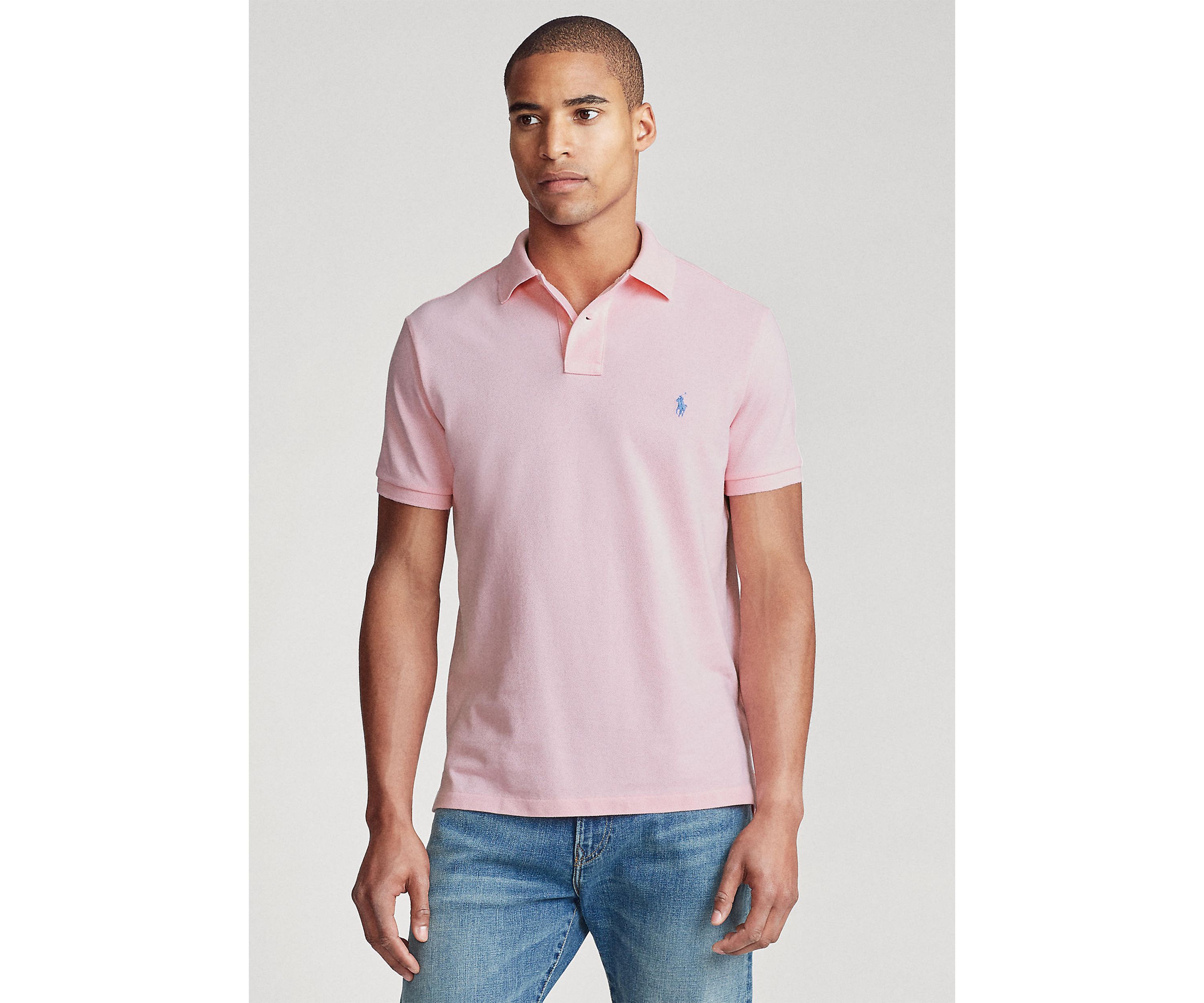 Custom Slim Fit Mesh Polo