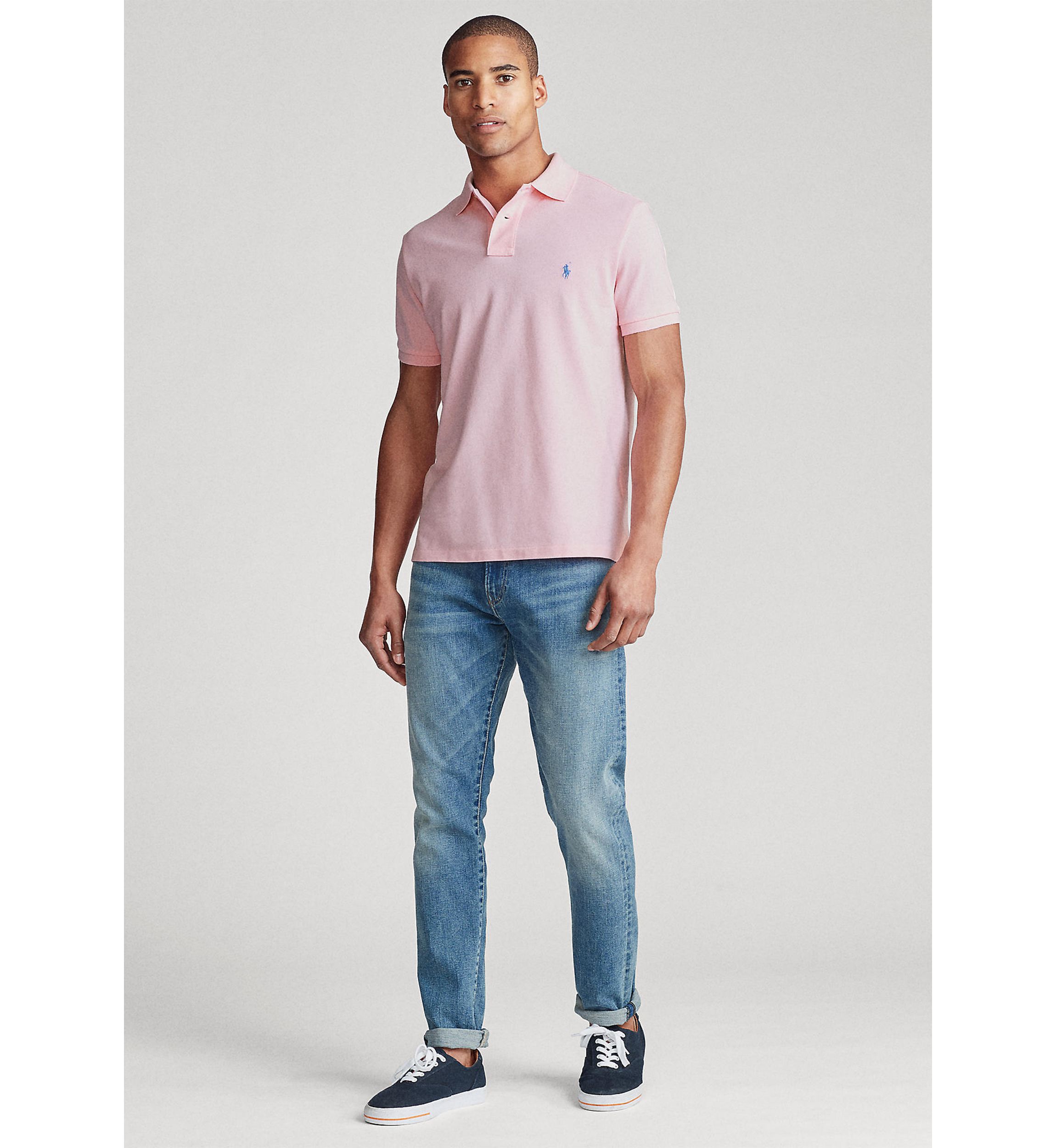 Custom Slim Fit Mesh Polo