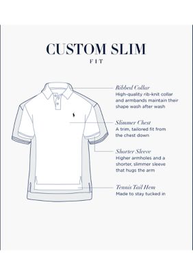 Custom Slim Fit Mesh Polo