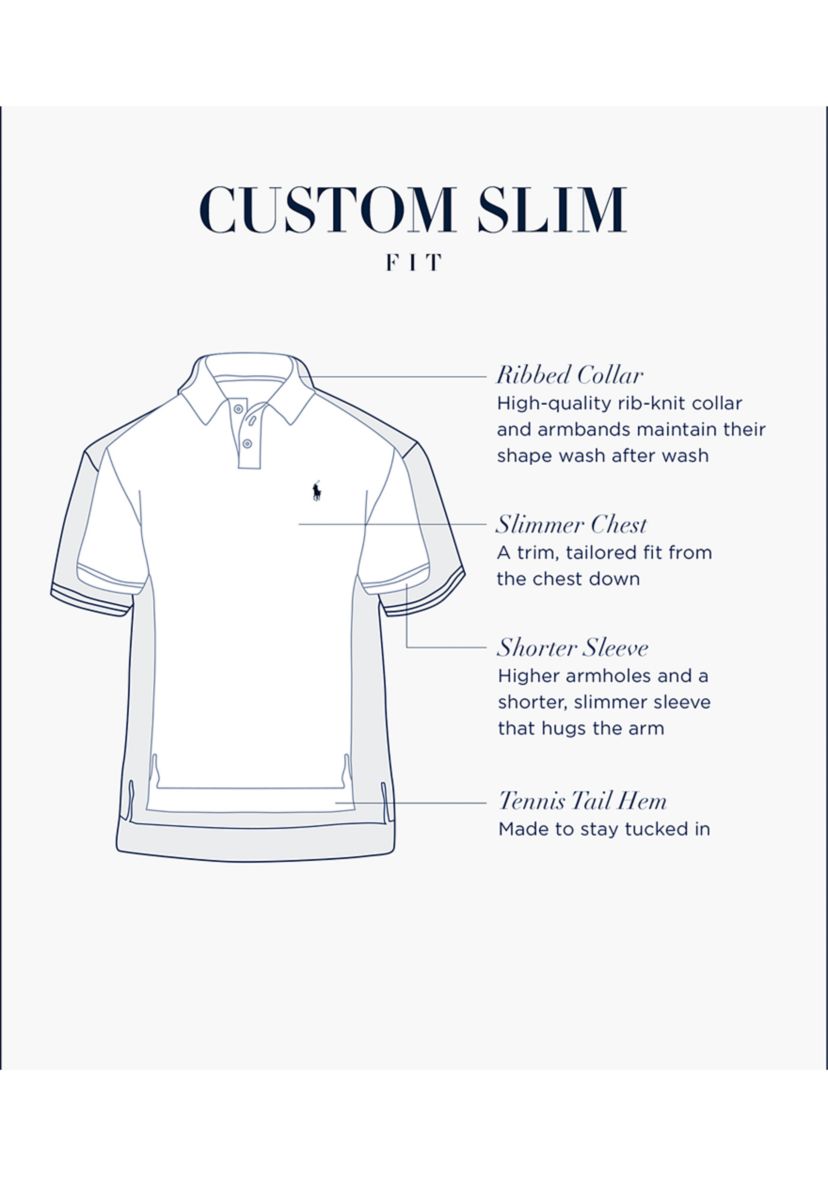 Custom Slim Fit Mesh Polo