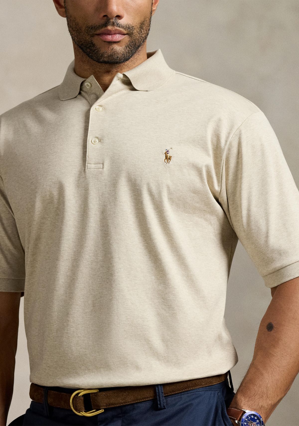 Big & Tall Soft Cotton Polo Shirt