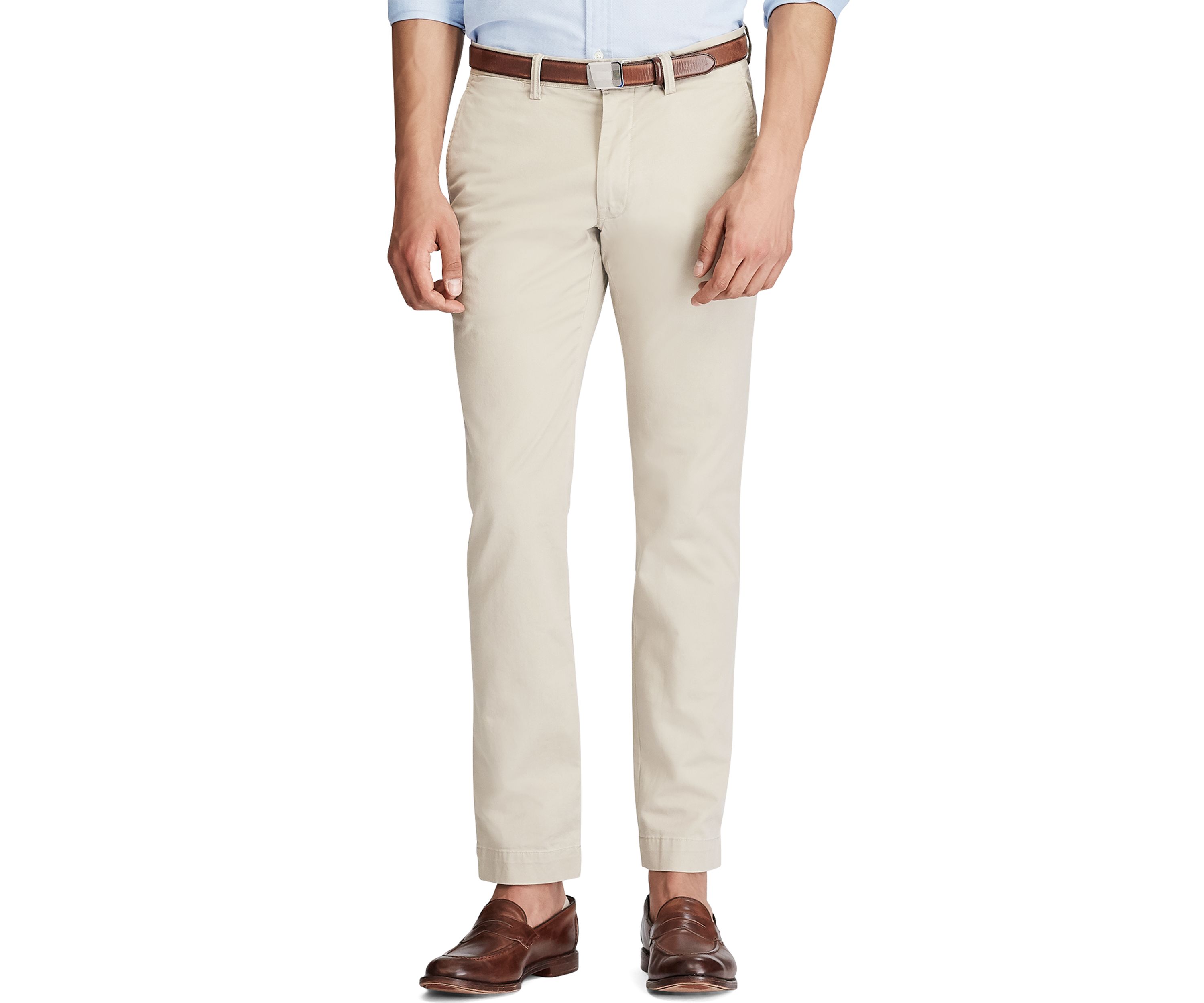 Stretch Slim Fit Cotton Chino Pants 