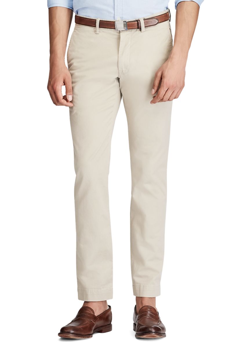 Stretch Slim Fit Cotton Chino Pants 