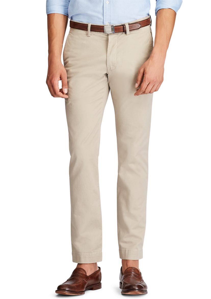 Stretch Slim Fit Cotton Chino Pants 