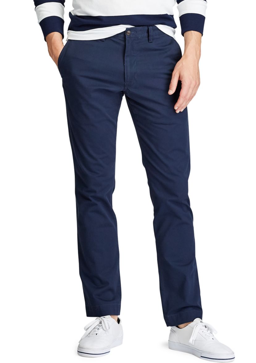 Stretch Slim Fit Cotton Chino Pants 