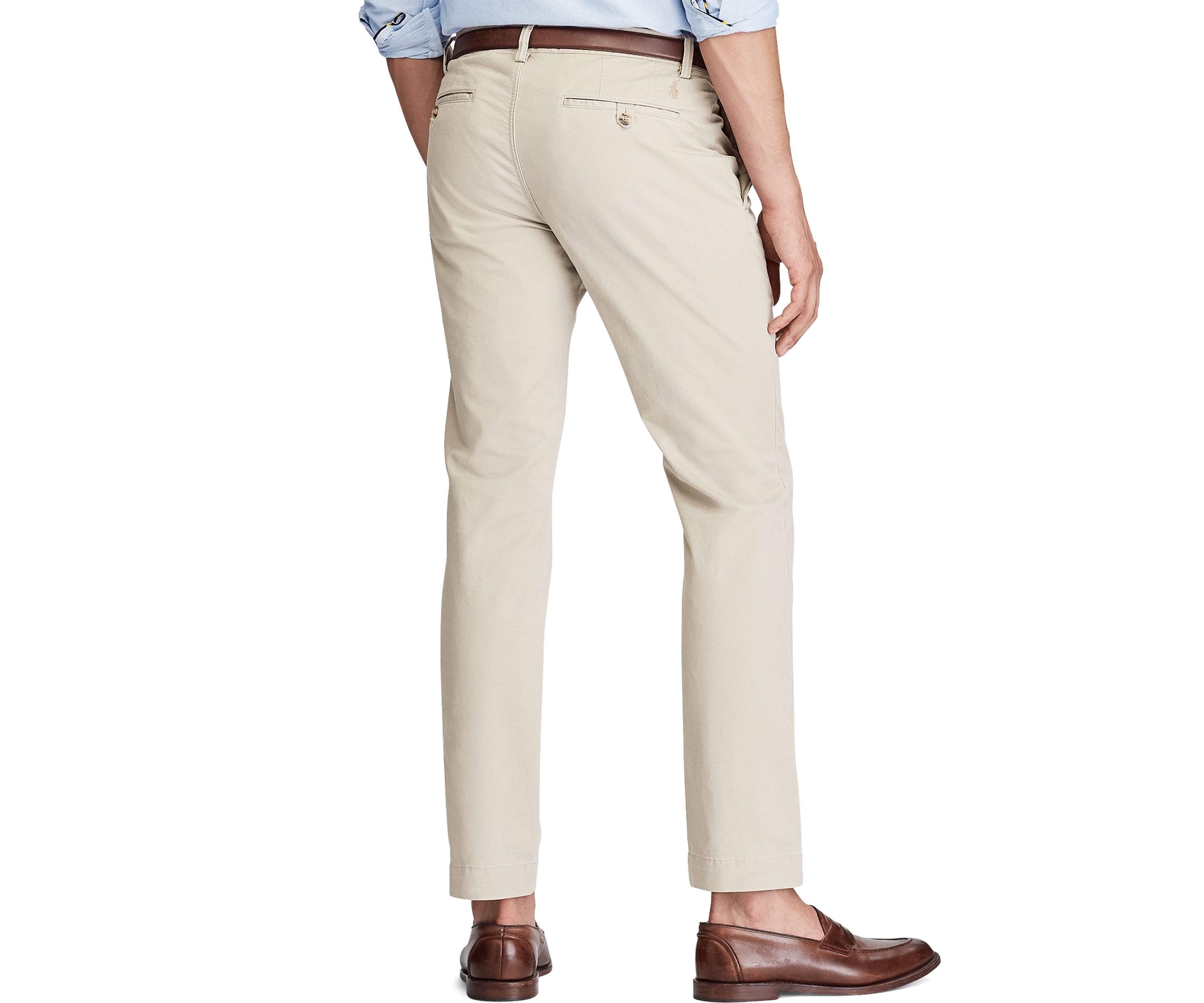 Stretch Slim Fit Cotton Chino Pants 
