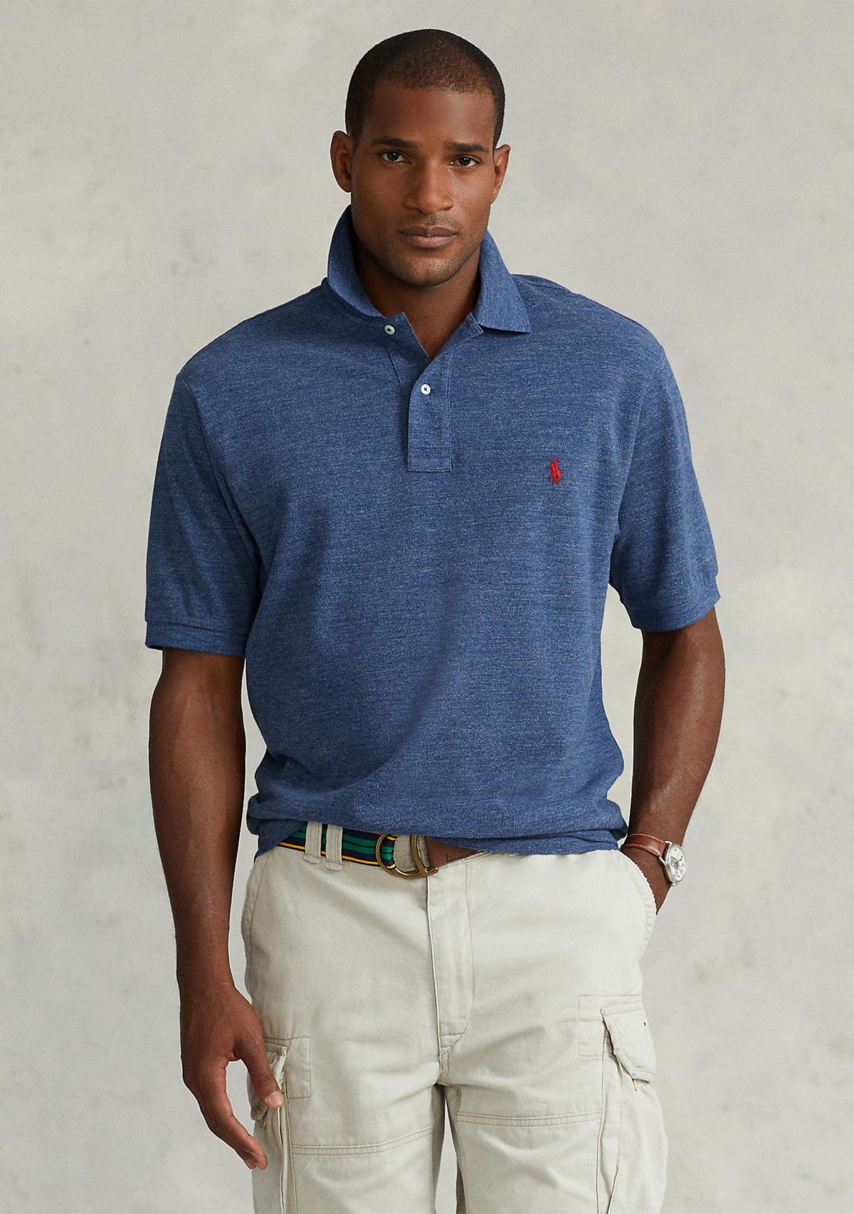 Big & Tall Classic Fit Mesh Polo Shirt  
