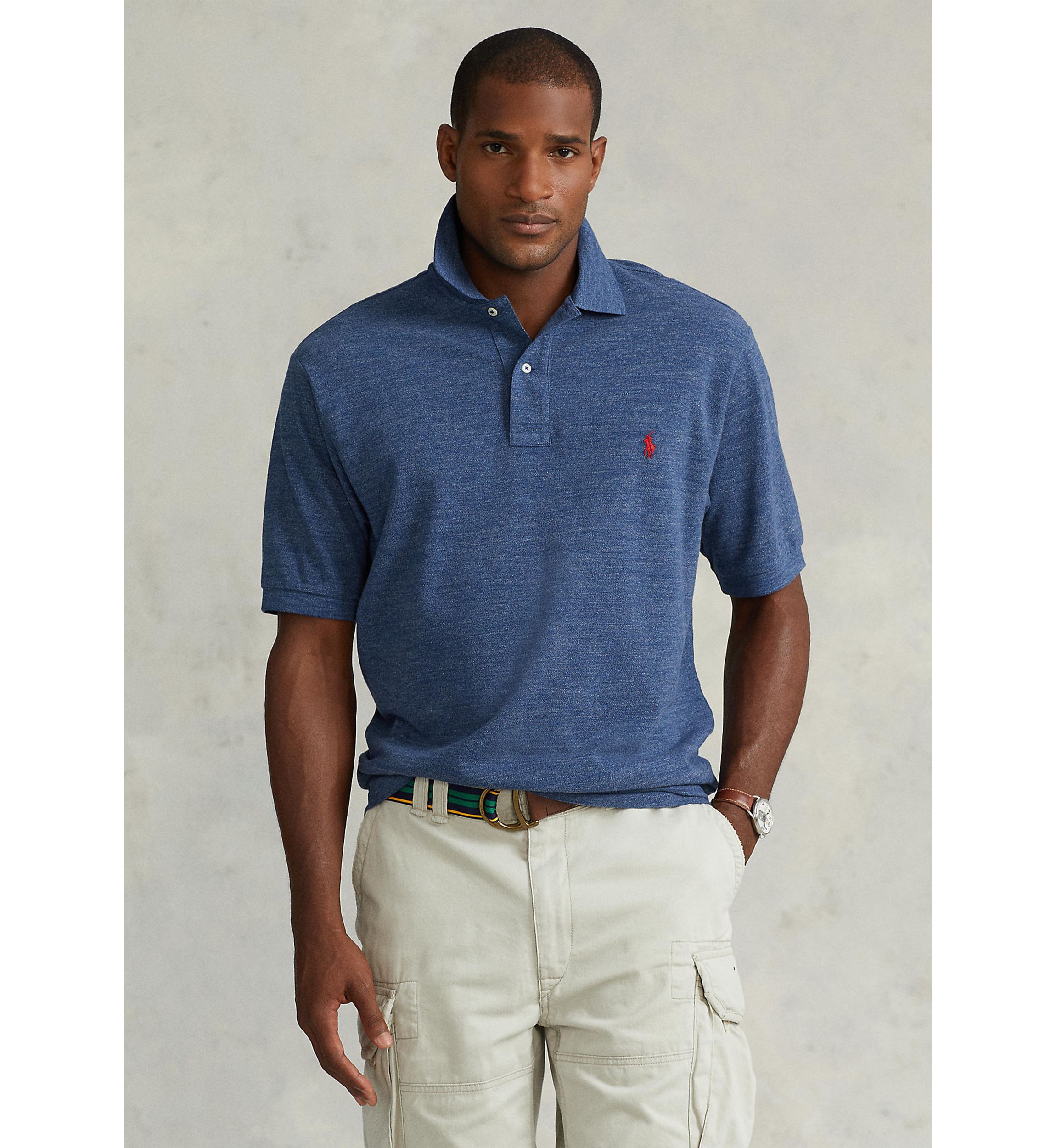 Big & Tall Classic Fit Mesh Polo Shirt  