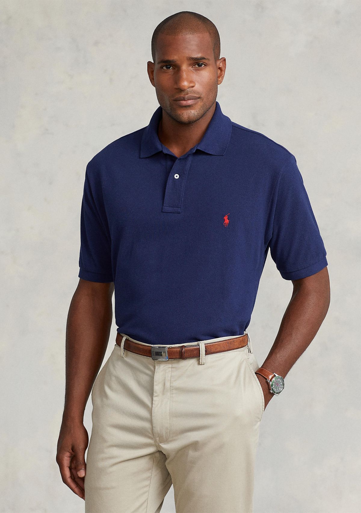 Big & Tall Classic Fit Mesh Polo Shirt