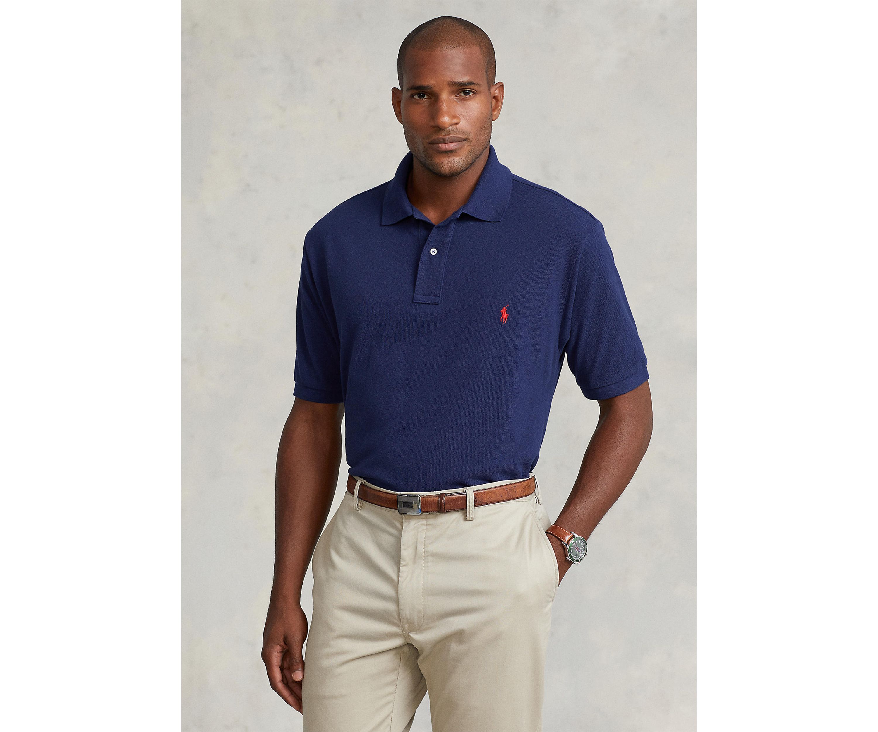 Big & Tall Classic Fit Mesh Polo Shirt