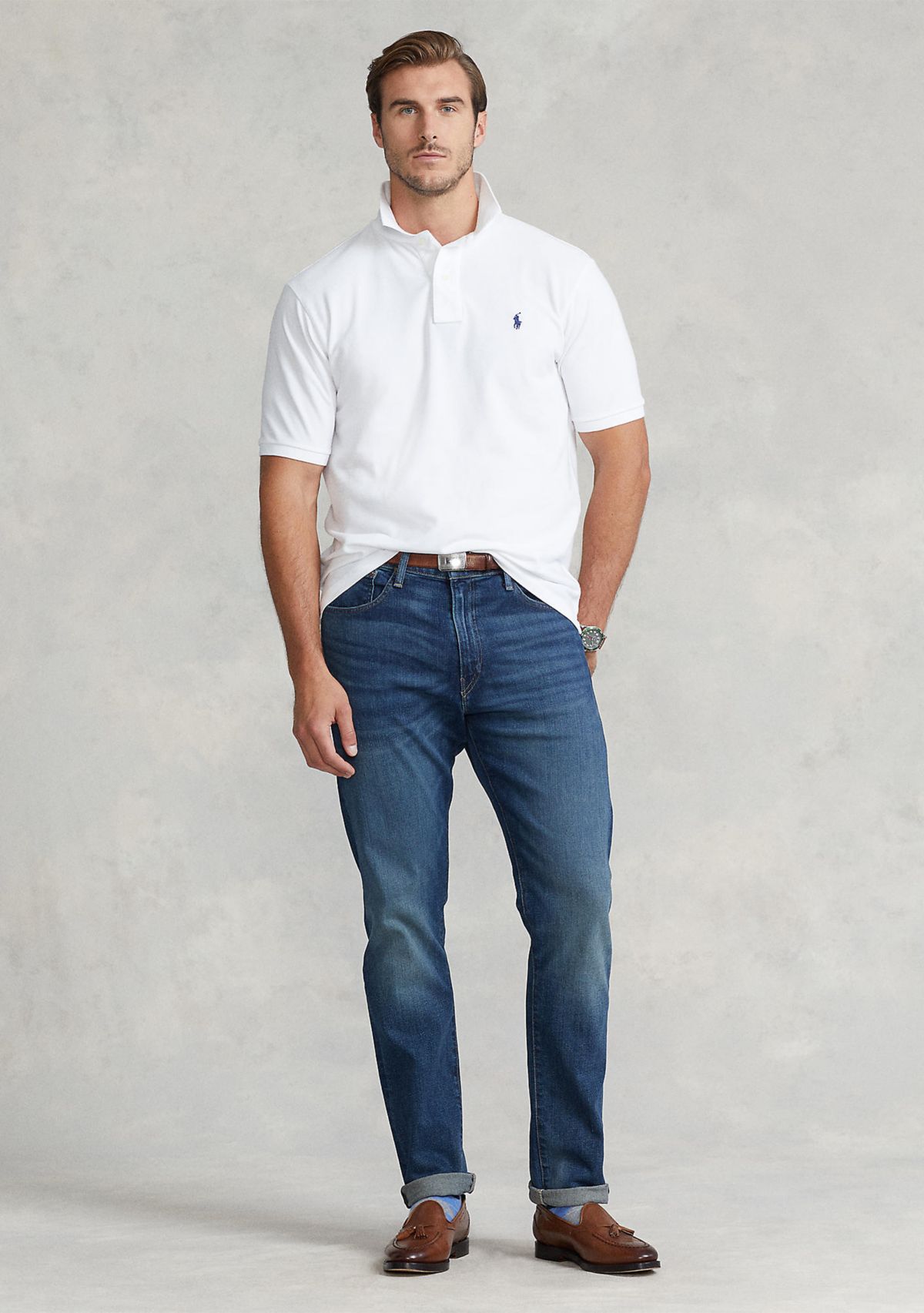 Big & Tall Classic Fit Mesh Polo