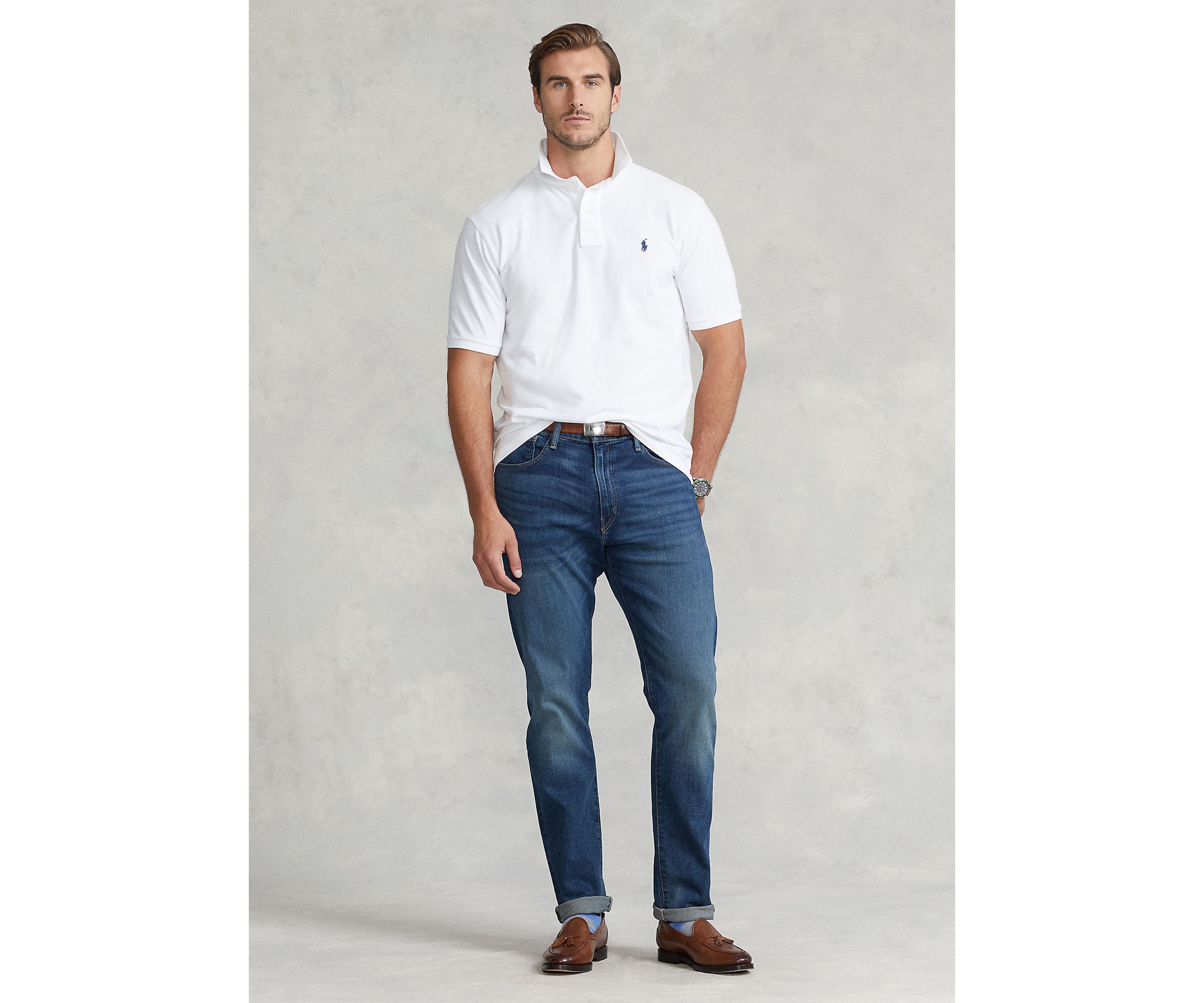 Big & Tall Classic Fit Mesh Polo
